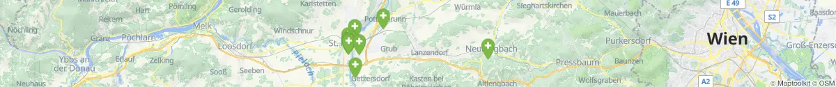 Kartenansicht für Apotheken-Notdienste in der Nähe von Böheimkirchen (Sankt Pölten (Land), Niederösterreich)